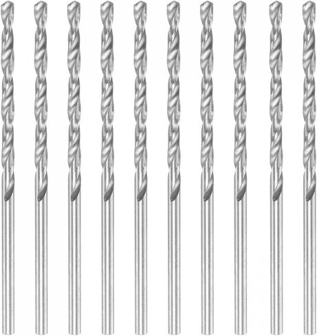 uxcell 10 Pcs 2.15mm HSS(High Speed Steel) W6542 Micro Drill Bits, Fully Ground Jobber 57mm Length Drill Bit for Mild Steel Copper Aluminum in Saudi Arabia