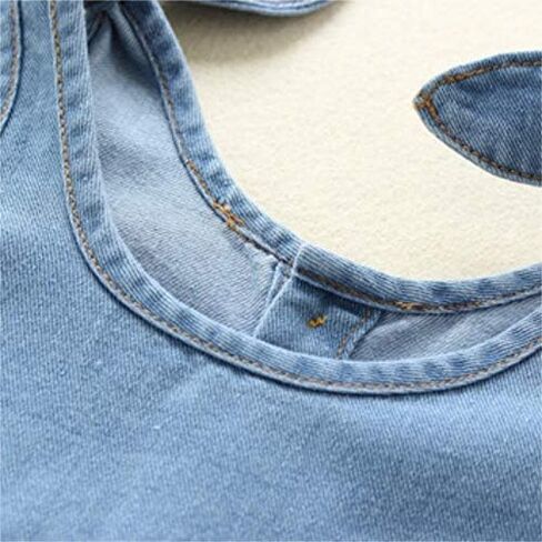 Happy Town Newborn Infant Baby Girls Denim Bodysuit Halter Sleeve Romper Jeans Overalls in Saudi Arabia