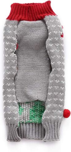 سترة عيد الميلاد القبيحة للكلاب من ديليفور، سترة رجل الثلج للكلاب، سترة الرنة، سترة عيد الميلاد القبيحة للقطط والجرو والكلب الصغير المتوسط ​​(رجل ثلج أسود، كبير) in Kuwait