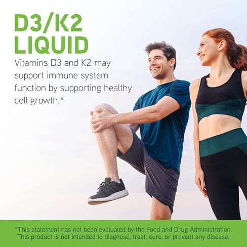 سائل DAVINCI Labs D3/K2 - مكمل فيتامين D السائل وفيتامين K لصحة العظام ودعم القلب وامتصاص الكالسيوم* - 30 مل (30 وجبة) in Saudi Arabia