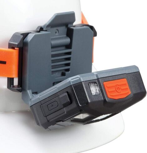 Klein Tools 56064 Rechargeable Auto-Off LED Headlamp, Silicone Strap, 400 lms, All-Day Runtime, for Work, Running, Outdoor Hiking, Camping in Saudi Arabia