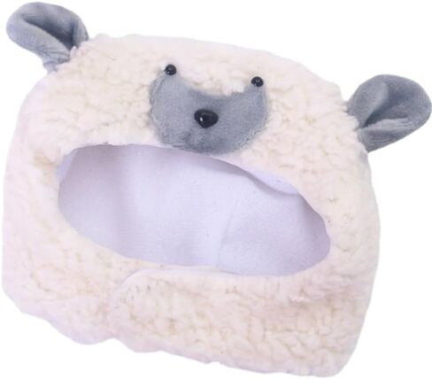 Ipetboom Halloween Cat Cap Cartoon Lamb Shaped Dog Costume Hat Pet Headgear Puppy Cap Sheep Hat Headwear Pet Cosplay Dress up Accessories Halloween Costume for Cat Dog in Saudi Arabia
