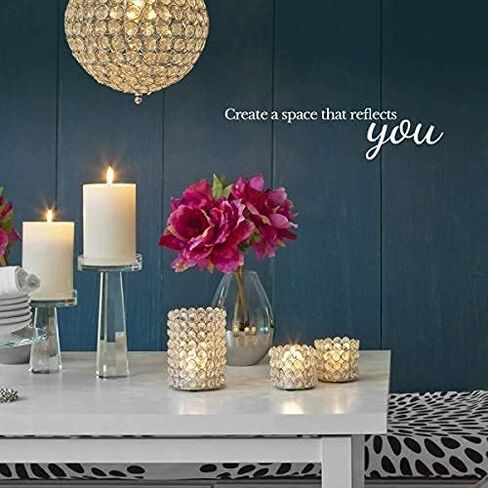 Serene Spaces Living Set of 6 Clear Glass Cylinder Vase, Use for Floral Arrangements or as Candle Holder, Cylindrical Shape Offers Endless Design Options, Measures 8" Diameter & 6" Tall in Saudi Arabia