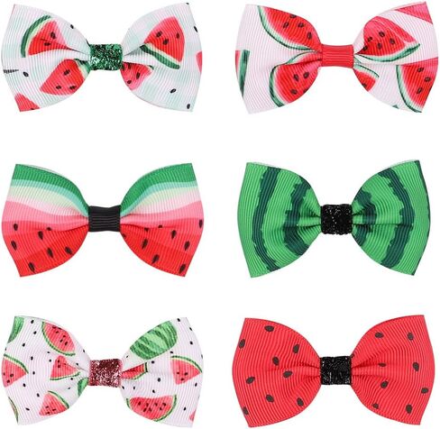 Watermelon Turban Headband Baby Girls Fruit Headwrap Watermelon Hair Hand Bow BBG20 (-Hair Band-) in Saudi Arabia