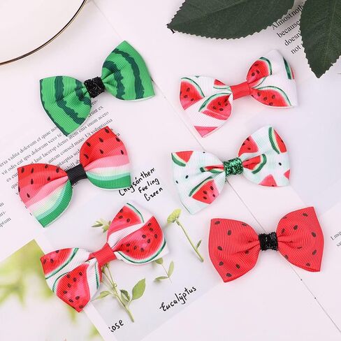 Watermelon Turban Headband Baby Girls Fruit Headwrap Watermelon Hair Hand Bow BBG20 (-Hair Band-) in Saudi Arabia