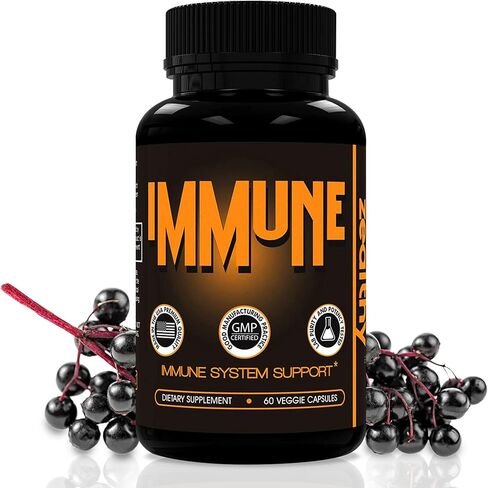 Z Zealthy Life Immune Support Supplement, Elderberry Capsules with Vitamin D3, Vitamin C and Zinc for Immune Support, Immune Boosters for Adults in Saudi Arabia