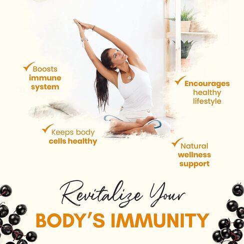 Z Zealthy Life Immune Support Supplement, Elderberry Capsules with Vitamin D3, Vitamin C and Zinc for Immune Support, Immune Boosters for Adults in Saudi Arabia