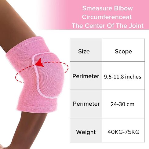 COMNICO Arm Brace Pads Elbow Protector Strap Pair, Breathable Anti-Collision Sponge Tendonitis Fitness Volleyball Basketball Tennis Golfers Knee Support Band for Kids Men Women Elderly in Saudi Arabia