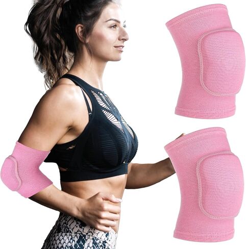 COMNICO Arm Brace Pads Elbow Protector Strap Pair, Breathable Anti-Collision Sponge Tendonitis Fitness Volleyball Basketball Tennis Golfers Knee Support Band for Kids Men Women Elderly in Saudi Arabia