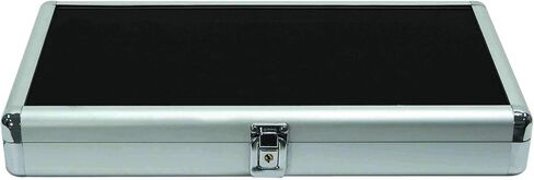 888 Display USA - Beige Linen Jewelry Case with Glass Top and Latch in Saudi Arabia