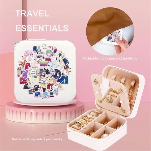 ATIMIGO Eras Singer TayTay Travel Jewelry Box Portable Jewelry Case TS Merchandise Singer Merch Gifts for Fans in Kuwait