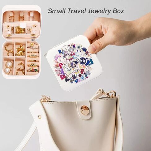 ATIMIGO Eras Singer TayTay Travel Jewelry Box Portable Jewelry Case TS Merchandise Singer Merch Gifts for Fans in Kuwait