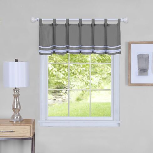 Achim Home Furnishings Dakota Valance 58 x 14 - Burgundy in Saudi Arabia