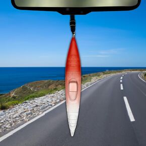 Toyexi 3D Kayak Canoe Car Charm Car قلادة لمرايا الرؤية الخلفية، معلقات من الراتنج على شكل قوارب الكاياك، قلادة سحر تزيين السيارة لمحبي قوارب الكاياك هدية للعائلة والأصدقاء وزملاء الدراسة (مع حبل) in Kuwait