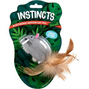 SmartyKat Instincts Rowdy Rumbler Ladybug Interactive Automatic Cat Toy, Battery-Powered - Red, One Size
