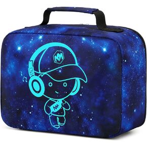 Bluboon Kids Girls Boys Lunch Bag Insulated Lunch Box for school Lunch Cooler Organizer School Kids Lunch Tote (Football)