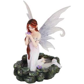 Pacific Giftware White Water Princess Fairy Kneeling in Pond Mystical Statue Figurine in Saudi Arabia