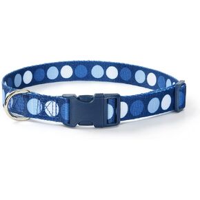 Mile High Life Dog Collar | Cute Puppy Collars | Lightweight Girl Dog Collar | Soft Boy Dog Collars | w Geometric Plaid Wave Line Pattern (White Plaid, Small) in Saudi Arabia