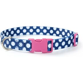 Mile High Life Dog Collar | Cute Puppy Collars | Lightweight Girl Dog Collar | Soft Boy Dog Collars | w Geometric Plaid Wave Line Pattern (White Plaid, Small) in Kuwait