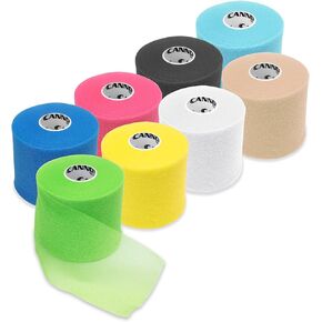 Cannon Sports Pre-Wrap Assorted 8-Pack 30 Yards Each Roll 8 Rolls Athletic Tape Wraps