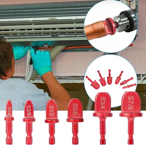 طقم إصلاح HVAC، أداة توسيع أنبوب نحاسي لمكيف الهواء، أداة تأرجح أنبوب نحاسي يدوية 1/4 بوصة، أداة ثقب مملة 1/4 بوصة، 3/8 بوصة، 1/2 بوصة، 5/8 ''، 3/4''، 7/8 ''مجموعة بت in Kuwait
