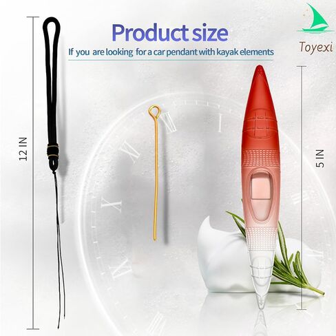 Toyexi 3D Kayak Canoe Car Charm Car قلادة لمرايا الرؤية الخلفية، معلقات من الراتنج على شكل قوارب الكاياك، قلادة سحر تزيين السيارة لمحبي قوارب الكاياك هدية للعائلة والأصدقاء وزملاء الدراسة (مع حبل) in Kuwait