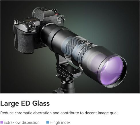 TTArtisan 500mm F6.3 Telephoto Lens Full Frame Large Aperture Wide-Angle Camera Lense Compatible with Sony E-Mount Mirrorless Cameras a7 a7II a7III a7R a7RII a7RIII a7RIV a7S a7SII a7SIII a9 a7C in Saudi Arabia