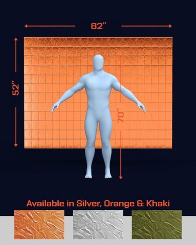 PREPARED4X Mylar Blankets 8 Pack - Waterproof Emergency Blanket - Rip and Tear Resistant Survivalist Gear - Emergency Thermal Blanket for Outdoor Survival in Kuwait