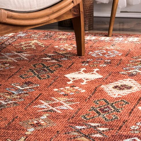 nuLOOM Transitional Tribal Wilma Area Rug, 5x8, Orange in Saudi Arabia