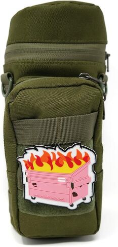 Pink Dumpster Fire Hook and Loop Patch | PVC Rubber Tactical Patch | Funny Tactical Patch in Saudi Arabia