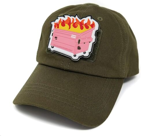 Pink Dumpster Fire Hook and Loop Patch | PVC Rubber Tactical Patch | Funny Tactical Patch in Saudi Arabia