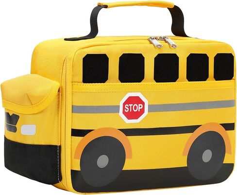 Bluboon Kids Girls Boys Lunch Bag Insulated Lunch Box for school Lunch Cooler Organizer School Kids Lunch Tote (Football) in Saudi Arabia