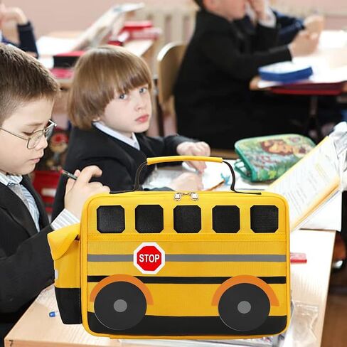 Bluboon Kids Girls Boys Lunch Bag Insulated Lunch Box for school Lunch Cooler Organizer School Kids Lunch Tote (Football) in Saudi Arabia