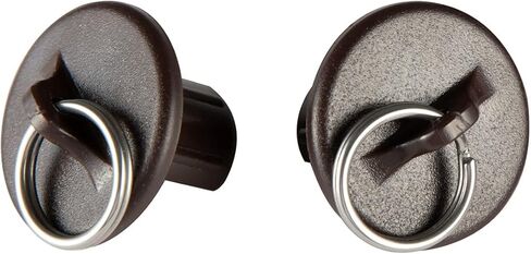 بديل عالمي للظلال الدوارة الداخلية والخارجية، وملحقات الستائر الدوارة (أغطية نهاية حلقة السحب، عبوتان، أسود) in Kuwait