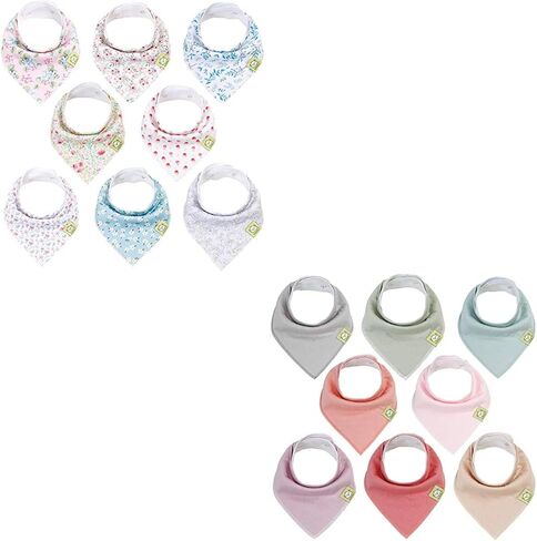 KeaBabies 8-Pack Organic Baby Bandana Bibs, Baby Bibs – Drool Bibs for Baby Girl, Baby Boy - Baby Bib, Girl Bib, Boy Bib in Saudi Arabia