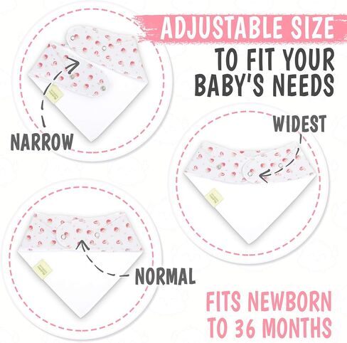 KeaBabies 8-Pack Organic Baby Bandana Bibs, Baby Bibs – Drool Bibs for Baby Girl, Baby Boy - Baby Bib, Girl Bib, Boy Bib in Saudi Arabia