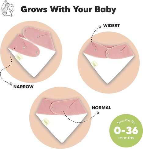 KeaBabies 8-Pack Organic Baby Bandana Bibs, Baby Bibs – Drool Bibs for Baby Girl, Baby Boy - Baby Bib, Girl Bib, Boy Bib in Saudi Arabia