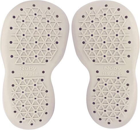 Nuby Snekz Comfortable Rubber Sole Sock Shoes for First Steps- Multi Color Stripes/Medium 14-22 Months in Saudi Arabia