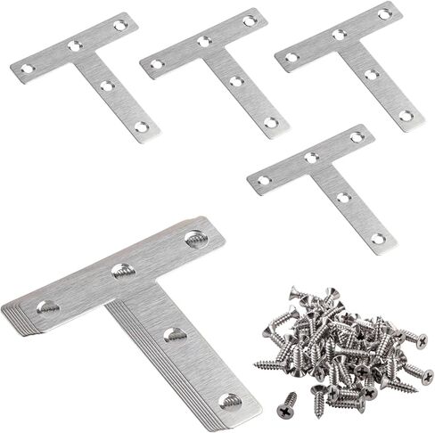 Ymaiss T Shaped Bracket 80mm Silver in Kuwait