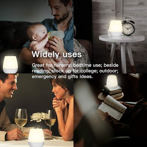 S SELDORAUK Nursery Night Light for Babies, Small Touch Night Light Baby Night Light for Kids Breastfeeding, USB Rechargeable Nursery Lamp Dimmable Egg Night Light Touch Lamp in Saudi Arabia