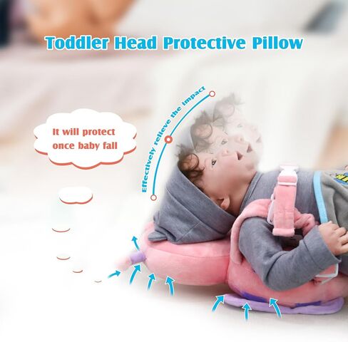Baby Head Protector Cushion Toddler Backpack, Baby Safety Products for Toddler Baby Head Protection for Crawling & Walking in Saudi Arabia