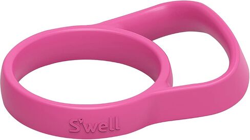 مقبض سفر S'well، أونيكس - إكسسوار أثناء التنقل لزجاجة S'well الخاصة بك - تصميم مبتكر وقبضة مرنة مصنوعة من السيليكون الناعم الخالي من مادة BPA in Kuwait