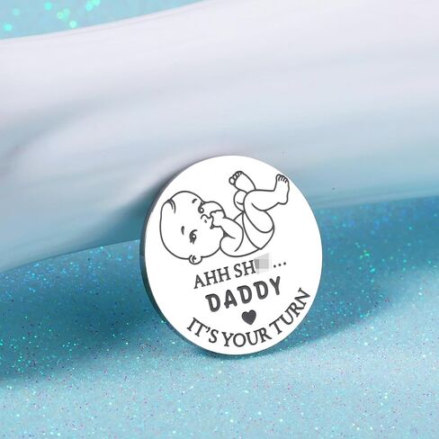 Funny Baby Gifts from New Dad Mom Christmas Gifts for Dad Mom to Be Pregnancy Gifts Stocking Stuffers for First Time Moms Daddy Mummy Baby Shower Announcement New Parents Fathers Day Gifts for Husband in Kuwait