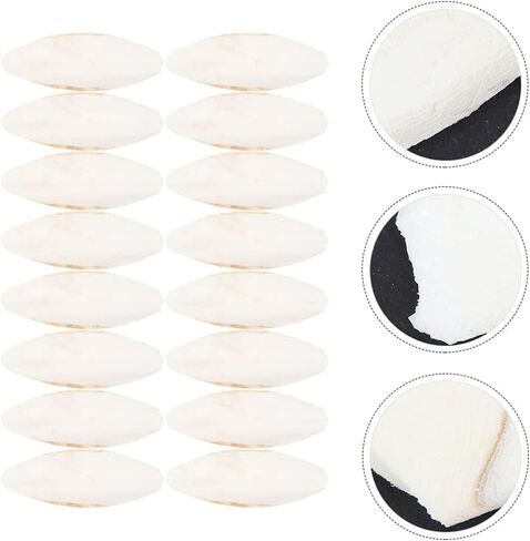 EXCEART 30pcs Bird Cuttlebone Natural Cuddle Bone Bird Beak Stone Beak Grinder Parrot Chew Toys Molar Toy for Parakeets Cockatiel Macaw in Saudi Arabia