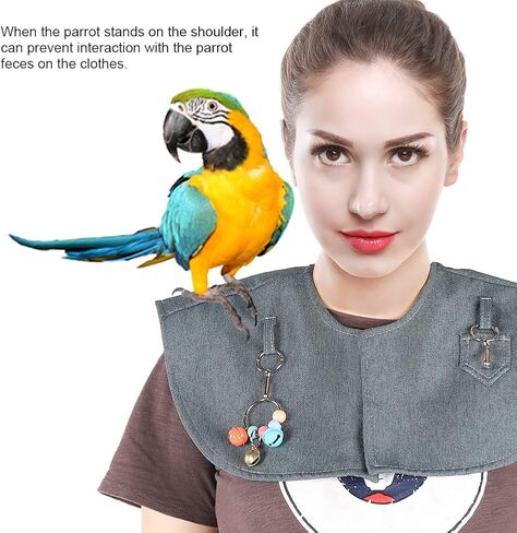 GLOGLOW Parrot Training Shoulder Cape, Anti Scratch Anklet Pet Shoulder Pad Protector Stand Anti Scratch Anklet Pet Shoulder Pad Diaper Shawl or Small Medium Large Birds Pet in Saudi Arabia