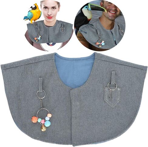 GLOGLOW Parrot Training Shoulder Cape, Anti Scratch Anklet Pet Shoulder Pad Protector Stand Anti Scratch Anklet Pet Shoulder Pad Diaper Shawl or Small Medium Large Birds Pet in Saudi Arabia