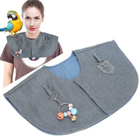 GLOGLOW Parrot Training Shoulder Cape, Anti Scratch Anklet Pet Shoulder Pad Protector Stand Anti Scratch Anklet Pet Shoulder Pad Diaper Shawl or Small Medium Large Birds Pet in Saudi Arabia