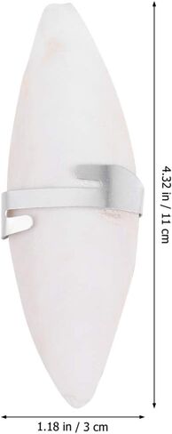 نوبيستي عظمة حبار للطيور مع حاملات، 6 مجموعات 11 سم عظم الحبار المضغ مع حامل معدني، عظم حبار الطيور الطبيعية الكالسيوم لببغاوات الباراكيت | 11 × 3 × 1 سم in Kuwait