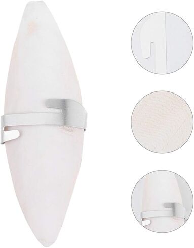 نوبيستي عظمة حبار للطيور مع حاملات، 6 مجموعات 11 سم عظم الحبار المضغ مع حامل معدني، عظم حبار الطيور الطبيعية الكالسيوم لببغاوات الباراكيت | 11 × 3 × 1 سم in Kuwait