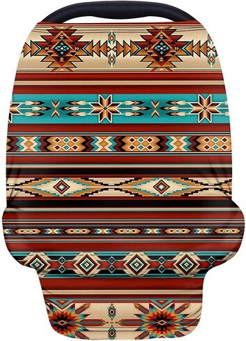 Belidome American Flag Butterfly Baby Car Seat Cover Nursing Breastfeeding Cover for Shopping Cart Cover, Stroller Cover in Saudi Arabia